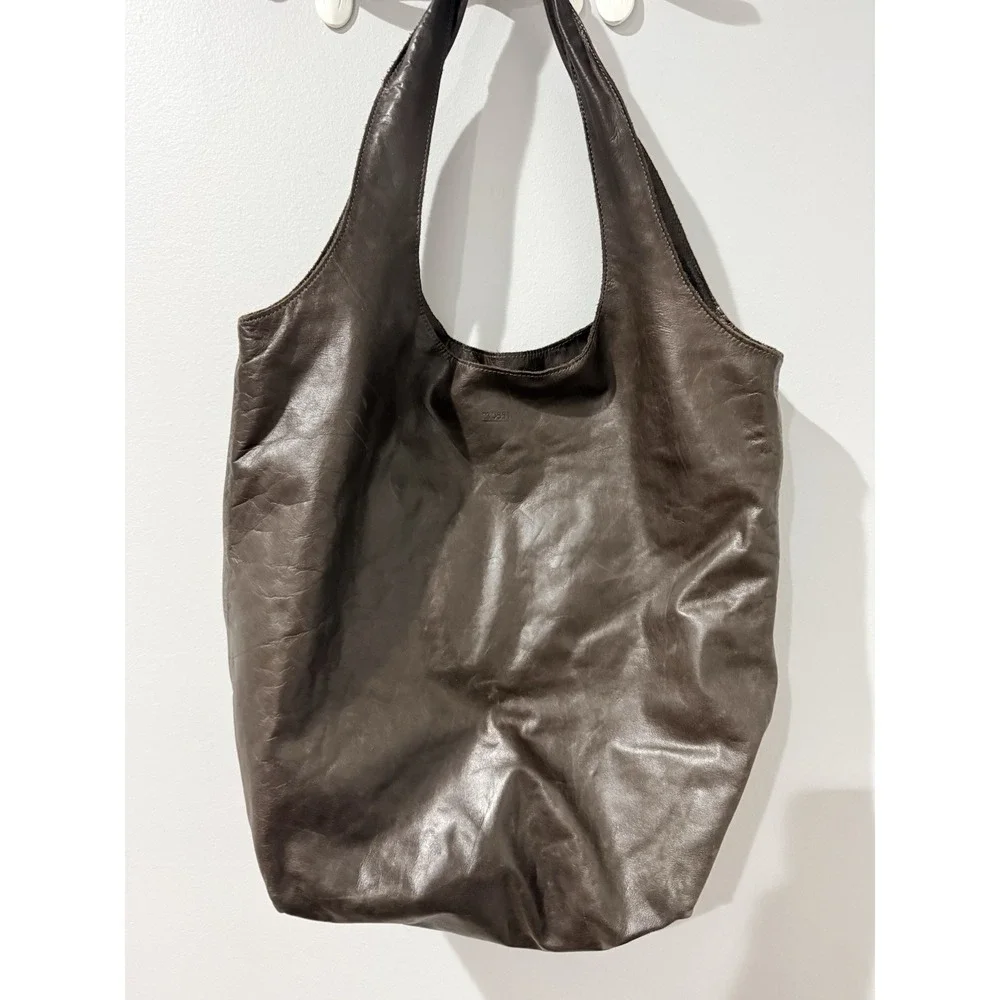 Bretelle Shopping Bag Brown Hobo Boho Shoulder Bag  M0851 J‎
